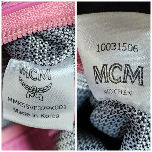 SOLD**Authentic MCM Visetos Side Studs Stark Backpack Pink - Picture 6 of 16